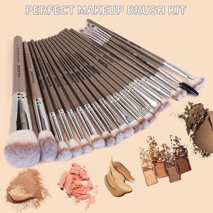 Make up Brushes, 20 Pcs Professional Makeup Brushes Set Foundation Eyeshadow Blush Brush,Travel Kabuki Blending Concealers Face Powder Eye Makeup Brush Sets with Gift Box